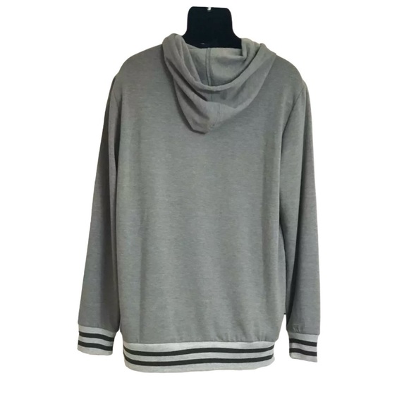 Team Apparel NFL Hoodie Drawstring Heather Gray Tampa Bay Buccaneers - Picture 2 of 11